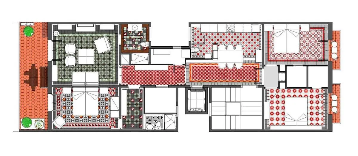 Apartament Paseo De Gracia Catalan 4Bd With Private Terrace Barcelona 0*,  Hiszpania